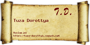 Tuza Dorottya névjegykártya
